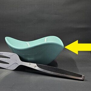 MCM Vibe 6" Triangular All Purpose Bowl Coronado Turquoise by Fapor (Portugal)